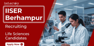 Senior Research Fellow Recruitment at IISER Berhampur | Stipend 42,000 + HRA | Bioinformatics Candidates Apply Now Apply for IISER Berhampur Recruitment. Explore Senior Research Fellow in Bioinformatics with ₹42,000 + HRA & Start your Research Career Now.