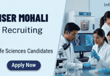 Project Associate Jobs at IISER Mohali | Life Sciences Candidates Attend the Walk-In Interview Apply for IISER Mohali Recruitment. Project Associate Jobs in Life Sciences Research. Walk-in interview on April 28. Don’t Miss this Chance.