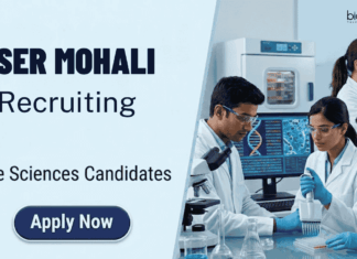 Project Associate Jobs at IISER Mohali | Life Sciences Candidates Attend the Walk-In Interview Apply for IISER Mohali Recruitment. Project Associate Jobs in Life Sciences Research. Walk-in interview on April 28. Don’t Miss this Chance.