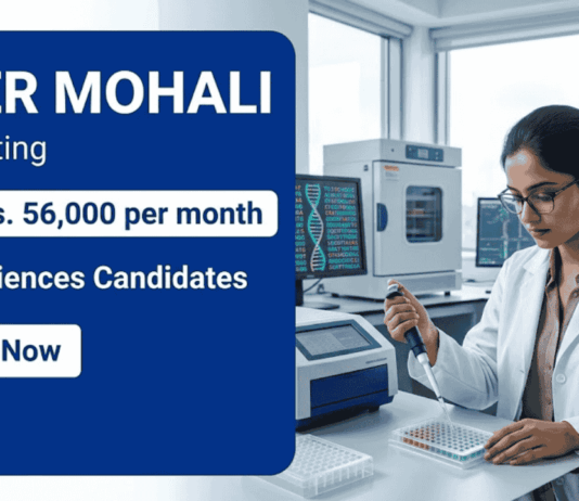Apply for IISER Mohali Recruitment 2026. Research Scientist Jobs in Life Sciences with ₹56,000 salary. Don’t miss this opportunity.