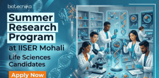 Apply for Summer Research Program under IISER Mohali Recruitment. Gain Research Experience & Boost your Life Sciences Career.