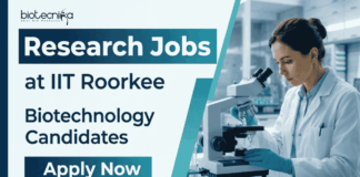Apply for Biotechnology Jobs at IIT Roorkee Recruitment. Research Jobs in ICMR project on biosensors & cancer diagnostics. Walk-in on April 8.