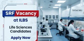 SRF Vacancy at ILBS | Earn Rs. 53,340/- p.m. | Life Sciences Candidates Attend the Walk-In Interview Apply for ILBS Recruitment SRF Vacancy in Delhi. Earn ₹53,340/month and Boost your Life Sciences Career with Sepsis Research Project.