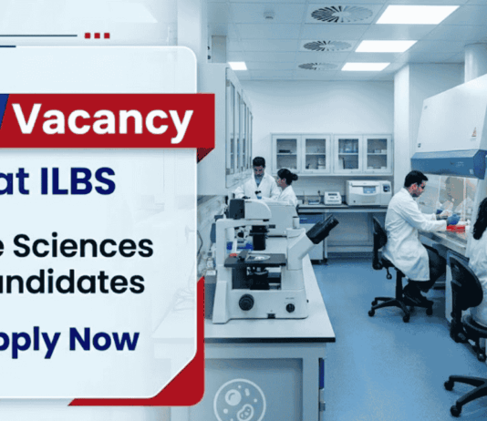 Apply for ILBS Recruitment SRF Vacancy in Delhi. Earn ₹53,340/month and Boost your Life Sciences Career with Sepsis Research Project.