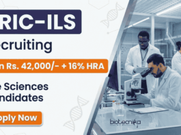 ILS Recruitment for Project Associate Jobs in Life Sciences Research. Apply for DBT-funded role with ₹42,000 salary. Walk-in April 30.