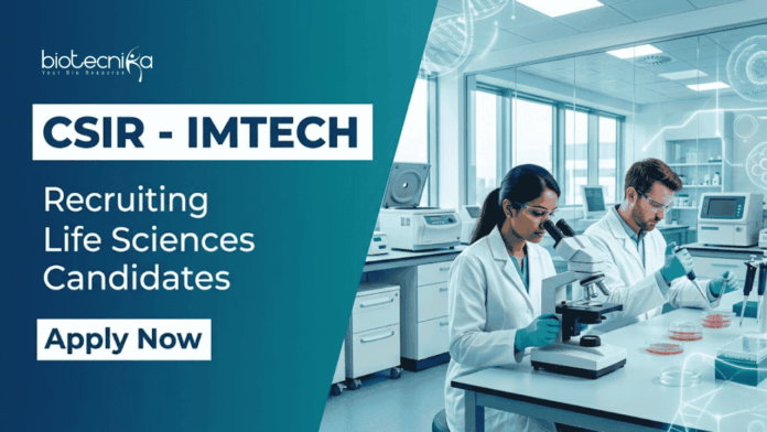 IMTECH CSIR IMTECH Recruitment: Explore Senior Project Associate Job Opening and Kickstart your Career in Life Sciences.