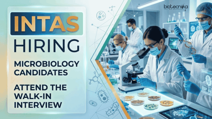 Intas (3) Apply for microbiology jobs at Intas. Attend Walk-In Drive for Executive Jobs and Grow your Intas Career in Pharma Industry. Apply Now.