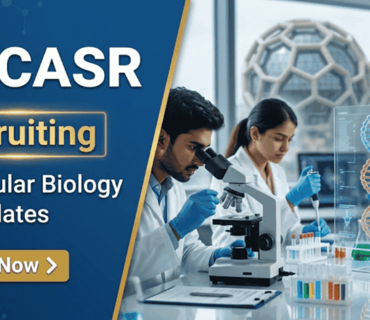 Molecular Biology Jobs at JNCASR Recruitment. Apply for Research Scientist Jobs in Bengaluru. ICMR project. High-paying research role.