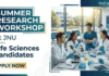 Summer Research Workshop in Molecular Biology | Apply Now for JNU Recruitment JNU Recruitment: Apply for Summer Research Workshop 2026 in Molecular Biology. Excellent Learning Opportunity for Life Sciences Students.