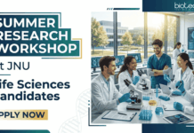 JNU Recruitment: Apply for Summer Research Workshop 2026 in Molecular Biology. Excellent Learning Opportunity for Life Sciences Students.