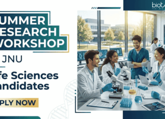 JNU Recruitment: Apply for Summer Research Workshop 2026 in Molecular Biology. Excellent Learning Opportunity for Life Sciences Students.