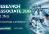 JNU Recruitment for Research Associate Jobs. Apply Now to Boost your Life Sciences Career in DBT-funded Biotechnology Research Roles.