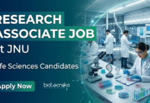 JNU Seeking Life Sciences Candidates | Research Associate Jobs | Apply Now JNU Recruitment for Research Associate Jobs. Apply Now to Boost your Life Sciences Career in DBT-funded Biotechnology Research Roles.