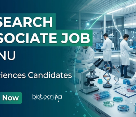 JNU Recruitment for Research Associate Jobs. Apply Now to Boost your Life Sciences Career in DBT-funded Biotechnology Research Roles.