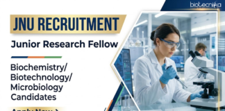 Apply for JNU JRF Vacancy under SERB project. Join JNU Recruitment and Grow your Life Science Research Career with ₹37,000 fellowship.