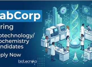 Biochemistry and Biotechnology Jobs at LabCorp | Apply Now for Data Programmer Role Apply for Biochemistry & Biotechnology Jobs at Labcorp Careers. Associate Data Programmer Role Ideal for Life Science Graduates.