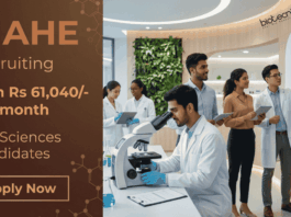 Apply for MAHE Career Research Scientist Jobs in Life Sciences Research. Work on ICMR Cancer Project with Salary ₹61,040 per month.