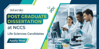 Apply for NCCS Recruitment Project Dissertation Program for Post Graduates in Pune. Perfect Opportunity to Boost your Life Sciences Career.
