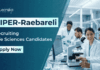Apply for NIPER Raebareli Recruitment Research Assistant post. Best Research Jobs for M.Sc Life Sciences Candidates.