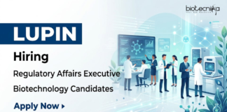 Apply for Lupin Career Executive Regulatory Affairs Role in Pune. Best Regulatory Affairs Jobs for Biotechnology Candidates.