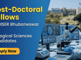 NISER Bhubaneswar Recruitment invites Post-Doctoral Fellow Applications. Great Career in Life Sciences for PhD Researchers.