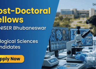 Apply Now for Post-Doctoral Fellow in Life Sciences at NISER Bhubaneswar NISER Bhubaneswar Recruitment invites Post-Doctoral Fellow Applications. Great Career in Life Sciences for PhD Researchers.