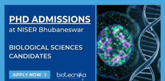 Apply for NISER PhD Biological Sciences 2026. Explore NISER Bhubaneswar Recruitment for Career in Life Sciences with ₹42,000 fellowship.