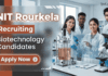 Apply for NIT Rourkela Recruitment JRF vacancy. Build your Biotechnology Career with AI-driven Research and Govt-funded Projects.