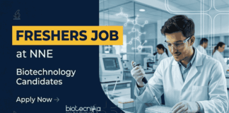 Apply for NNE Careers Trainee Engineer Jobs. Biotechnology Freshers Job in Pharma Industry with Training, Projects & Career growth.