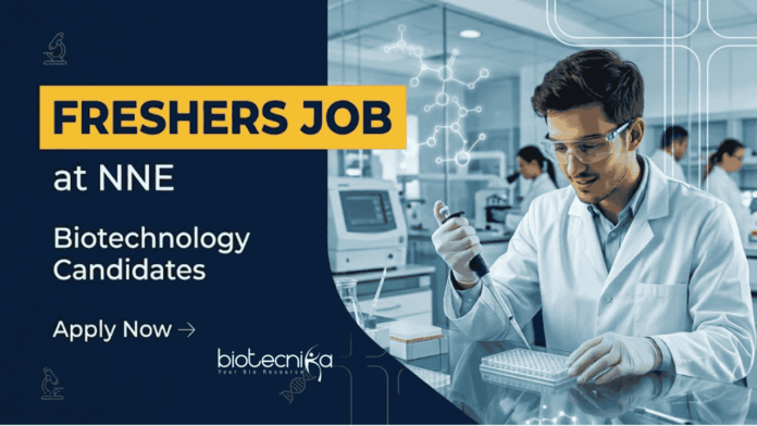 NNE Apply for NNE Careers Trainee Engineer Jobs. Biotechnology Freshers Job in Pharma Industry with Training, Projects & Career growth.