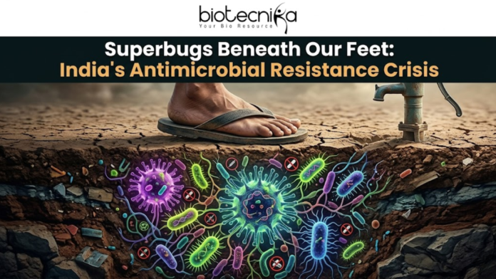 News Superbugs Beneath Our Feet India’s Antimicrobial Resistance Crisis Learn about antimicrobial resistance and its impact on public health as researchers discover superbugs in India’s wastewater.