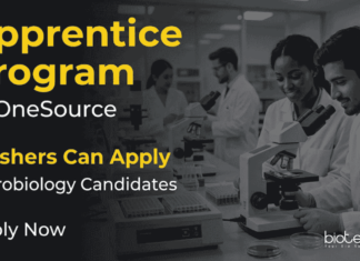 Microbiology Apprentice Program at OneSource | BSc/ MSc Freshers Can Apply Apply for OneSource Apprentice Program for Freshers: Microbiology Jobs in Bengaluru for 2024 & 2025 Graduates. Start your Career Now.