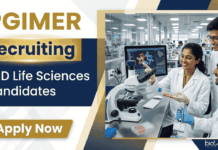 Life Science Job at PGIMER | Apply Now for Research Scientist Role Apply for PGIMER Recruitment Life Science Job. Explore Research Jobs for PhD candidates in Clinical and Public Health Projects.