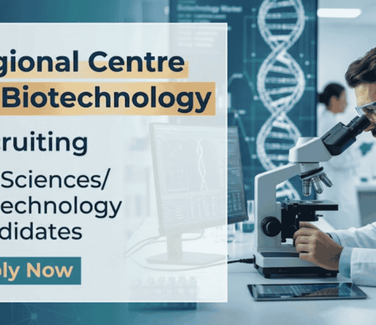 Apply for RCB Recruitment Project JRF role. Great Biotechnology Research Opportunity for Life Sciences Career Aspirants in Faridabad.