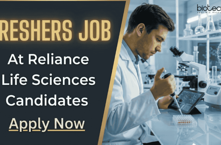 Life Science Jobs for Freshers at Reliance | Apply Now for Young Professionals Role Apply for Reliance Life Sciences Young Professionals Job. Best Life Science Jobs for Freshers under Reliance Job Vacancy in Navi Mumbai.