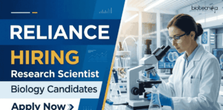 Research Scientist Jobs under Reliance Career. Apply for Biology Jobs in Navi Mumbai. PhD R&D role with Great Growth Opportunity.
