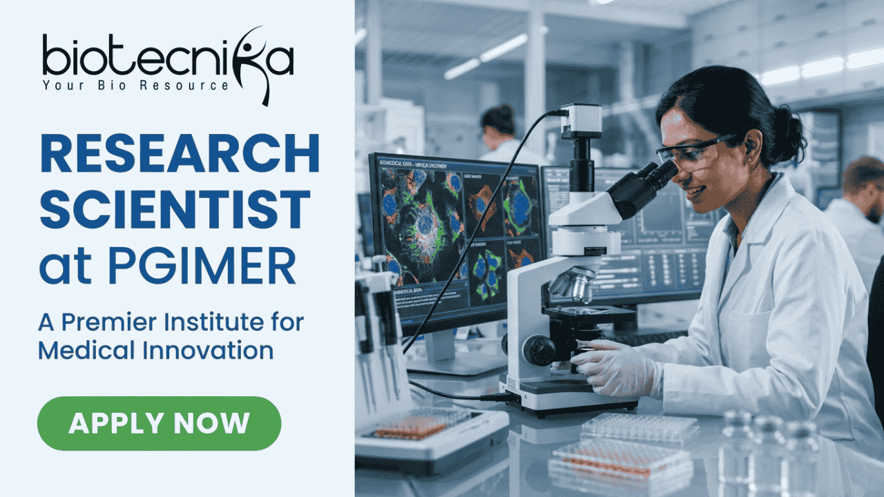 Image for Research Scientist Vacancy at PGIMER | Cancer Research Role with ₹56,000 Salary!