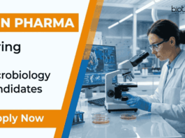 Sun Pharma is Hiring | MSc Candidates Apply Now for Microbiology Jobs in QC Roles Apply for Microbiology jobs at Sun Pharma Careers. QC jobs for M.Sc graduates in pharma quality control, sterility testing, and lab roles.