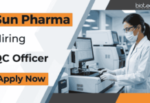 Sun Pharma is Hiring | Life Sciences Candidates Apply Now for QC Jobs Apply for QC Jobs at Sun Pharma Career in Halol: MSc Life Sciences Graduates can join as QC Officer. Check Eligibility and Apply Online Now.