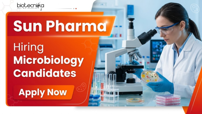 Sun Pharma Sun Pharma Career Opportunity for Executive Microbiology Jobs. Apply Now for Analytical Development Roles in Pharma Industry Careers.