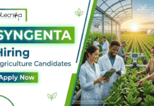 Agriculture Jobs at Syngenta Career | Apply Now for Application Technology Specialist Role Apply for Agriculture Jobs at Syngenta. Explore Agronomy Jobs and Grow your Syngenta Career with this Opportunity in Goa.