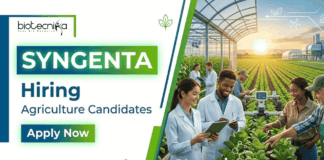 Apply for Agriculture Jobs at Syngenta. Explore Agronomy Jobs and Grow your Syngenta Career with this Opportunity in Goa.