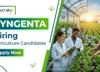 Agriculture Jobs at Syngenta Career | Apply Now for Application Technology Specialist Role Apply for Agriculture Jobs at Syngenta. Explore Agronomy Jobs and Grow your Syngenta Career with this Opportunity in Goa.