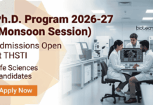 Monsoon Session PhD Admissions Open at THSTI | Life Sciences Candidates Apply Online THSTI Recruitment: Monsoon Session PhD Admissions Open in Life Sciences Research. Apply for Translational Research PhD with Fellowship.