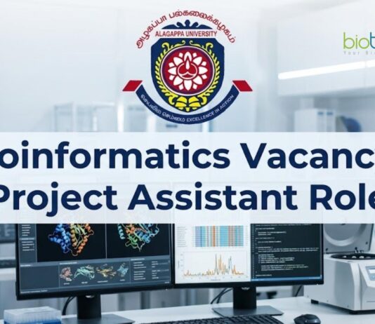 Bioinformatics Job at Alagappa University | Attend the Walk-in