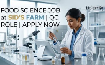 Quality Executive Job at Sid’s Farm – Kickstart Your Food Science Career! Food Science Job at Sid’s Farm | QC Role | Apply Now