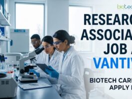 Research Associate Job at Vantive | Biotech Careers | Apply Now