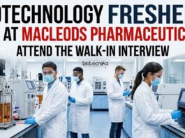 Macleods Walk-In Interview 2026 for Biotechnology Freshers | Multiple Roles Open! Biotechnology Freshers Job at Macleods Pharmaceuticals | Walk-In