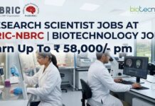 NBRC Recruitment 2026: Research Scientist Jobs in Neuroscience | Apply Now! Earn Up To ₹ 58,000/- pm Research Scientist Jobs at BRIC- NBRC | Biotech Roles | Apply