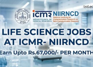 ICMR Careers 2026: Life Science Jobs | Walk-In Interview at NIIRNCD | Earn Upto Rs.67,000/- + HRA per month Life Science Jobs at ICMR- NIIRNCD | Candidates Apply Now